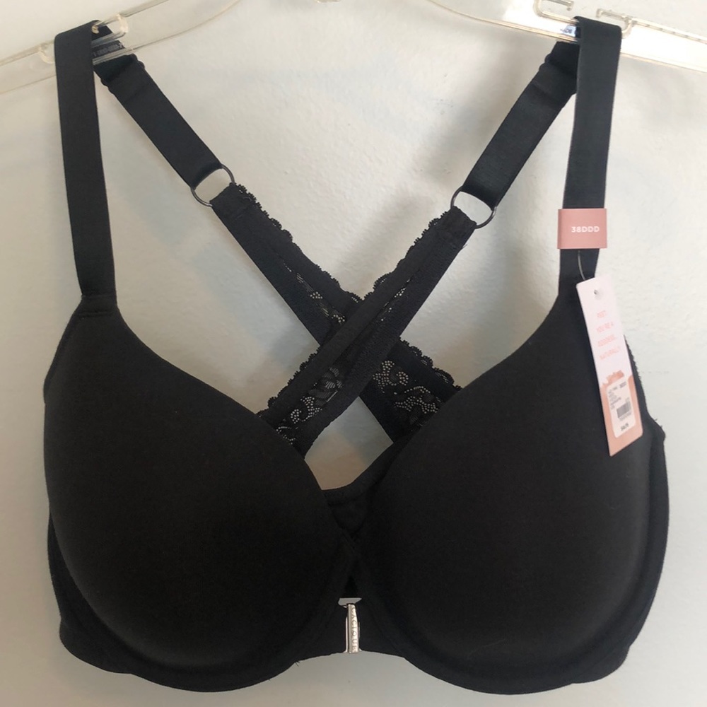 Front Clasp Racerback T Shirt Bra 38F NWT
